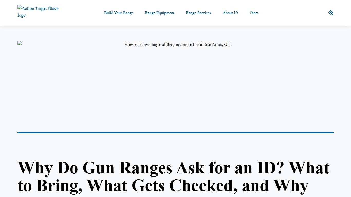 Why Do Gun Ranges Ask for an ID? - Action Target