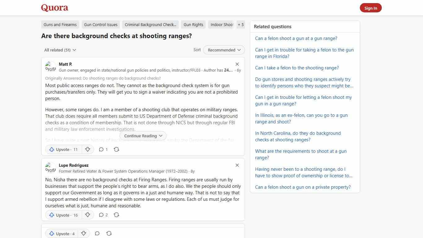 Are there background checks at shooting ranges? - Quora